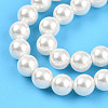 Baking Paint Pearlized Glass Pearl Bead Strands X-HY-N002-4mm-A11-5