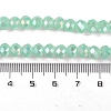 Baking Electroplate Glass Beads Strands DGLA-A039-J8mm-B07-4
