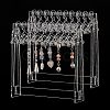 Transparent Acrylic Earring Display Stands EDIS-WH0029-12-1