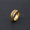 304 Stainless Steel Rotatable Chain Finger Rings for Men FS-WG60CA3-29-1