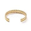 Clear Cubic Zirconia Open Cuff Bangle BJEW-F445-07G-3