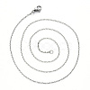Non-Tarnish 304 Stainless Steel Cable Chain Necklace NJEW-S420-008C-P-3