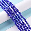 Handmade Millefiori Glass Bead Strands LAMP-J035-4mm-75-4