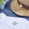 2Pcs Star Alloy Lapel Pins for Backpack Clothes JEWB-PH0001-74P-4