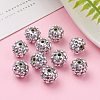 Chunky Resin Rhinestone Beads RESI-M019-27-6