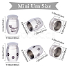 2Pcs 2 Style 316 Stainless Steel Pet Cinerary Casket AJEW-CN0001-20A-2