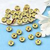 Brass Rhinestone Spacer Beads RB-A014-Z8mm-G-2