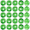 250Pcs Glass Round Beads GLAA-SP0001-49C-7