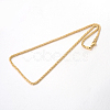 304 Stainless Steel Popcorn Chain Necklaces NJEW-J032-22-2