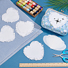 6Bags Polyester Blank Embroidery Sew on Cloth Patches PATC-PH0001-86B-4