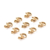 304 Stainless Steel Lobster Claw Clasps STAS-T040-PJ212-9-3