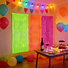 3Pcs 3 Colors Plastic Foil Fringe Curtains DIY-ME0003-73B-1