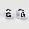 Letter Acrylic Beads PL37C9129-G-1