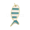Rack Plating Brass Enamel Pendants KK-Z074-10G-01-1