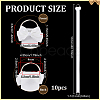 10Pcs Polyester Hairpin Hair Clip Holder Storage Organizer Hanging Ribbon HJEW-FG00049-2