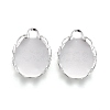 304 Stainless Steel Cabochon Settings STAS-P249-13B-S-1