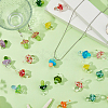 24Pcs Handmade Lampwork Pendants LAMP-HS0001-20-5