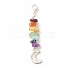 Chakra Theme Natural Gemstone Pendant Decorations X-HJEW-JM00645-02-1