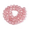 Transparent Crackle Glass Beads Strands GLAA-N053-10mm-07-2
