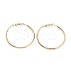 Ring 304 Stainless Steel Hoop Earrings for Women Men EJEW-B049-02E-G-1