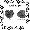 24Pcs Unwaxed Natural Lava Rock Beads G-LT0001-03B-2