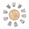 Cadmium Free & Lead Free Antique Silver Tibetan Style Flower Bead Caps X-TIBEB-00864-AS-R-2