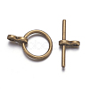 Tibetan Style Toggle Clasps TIBE-A001-25AB-NF-3