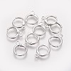 Brass Huggie Hoop Earring Findings KK-L179-04P-A-1