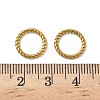 304 Stainless Steel Twisted Ring Linking Rings STAS-L300-005D-G-2