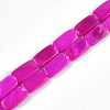Spray Painted Freshwater Shell Beads SHEL-T010-04-2
