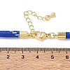 Ployester Core-Wrapped Round Cord Necklace Making KK-CBACFA2-03G-21-3