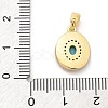 Brass Micro Pave Cubic Zirconia Pendents KK-M303-02G-06-3