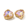 Moonlight Effect Heart Sew on Rhinestone GLAA-P055-05A-G02-3