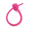 Flower Shape Silicone Cable Zip Ties AJEW-C034-01G-3