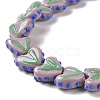 Heart Handmade Lampwork Beads Strands LAMP-G150-01H-4