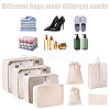 8Pcs Polyester Travel Toiletry Bags ABAG-WH0046-118A-6