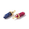 DIY Gemstone Bullet Pendant Necklace Making Kit DIY-FS0003-06-5