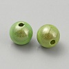 Matte Spray Painted Acrylic Beads OACR-TAC0001-13D-2