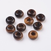 Natural Tiger Eye European Beads G-G740-14x8mm-10-1