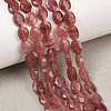 Natural Strawberry Quartz Beads Strands G-H349-A01-14-1