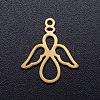 Ion Plating(IP) 304 Stainless Steel Pendants A-STAS-Q201-JN313-2-1