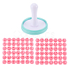 1 Bag Letter & Number PP Plastic Cookie Stamps DIY-SC0033-88-1