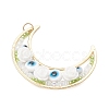 Brass Resin Pendants PALLOY-MZ01073-01-3