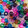 Craftdady 100Pcs 10 Colors Transparent Glass European Beads GLAA-CD0001-12-3