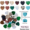 1 Strand Natural & Synthetic Mixed Stone Beads Strands G-SP0001-45-2
