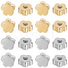 60Pcs 2 Colors Stainless Steel Ear Nuts STAS-BBC0006-40A-1