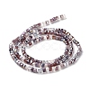 Gradient Color Electroplate Glass Bead Strands X-GLAA-E042-05-B10-3