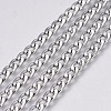 Tarnish Resistant 304 Stainless Steel Curb Chains CHS-G005-B-02P-1