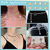 40Pcs 8 Styles Alloy Rhinestone Pendants ALRI-NB0001-19G-5