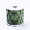 Round Braided Cowhide Cords WL-L009-01O-1